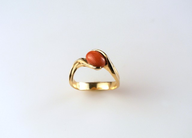 14k Gold and Coral