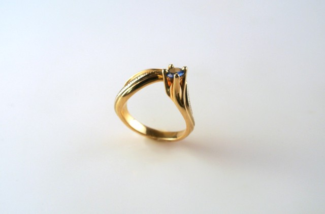 14k Gold and Sapphire